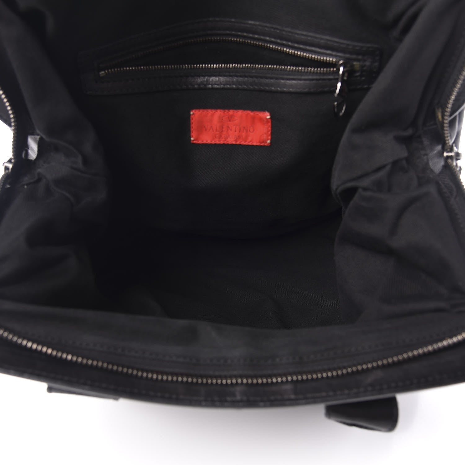 Valentino Garavani Lambskin Pleated Frame Tote Black 5 of 10