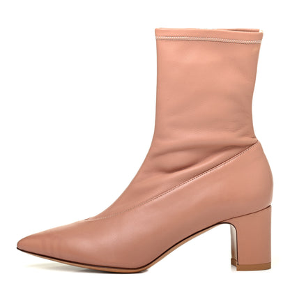 Valentino Garavani Calfskin Ankle Boots 36.5 Skin Sorbet 1 of 4