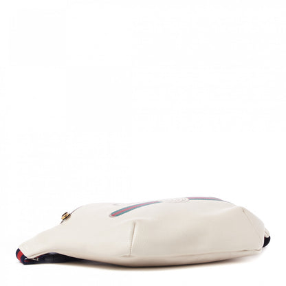 Gucci Grained Calfskin Logo Belt Bag White 4 of 10
