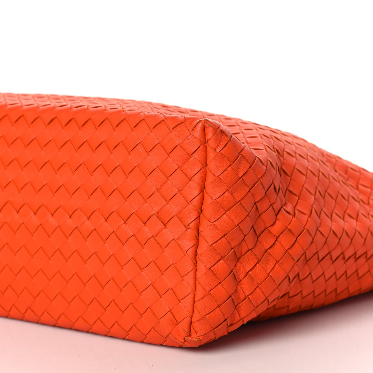Nappa Intrecciato Bella Tote Orange