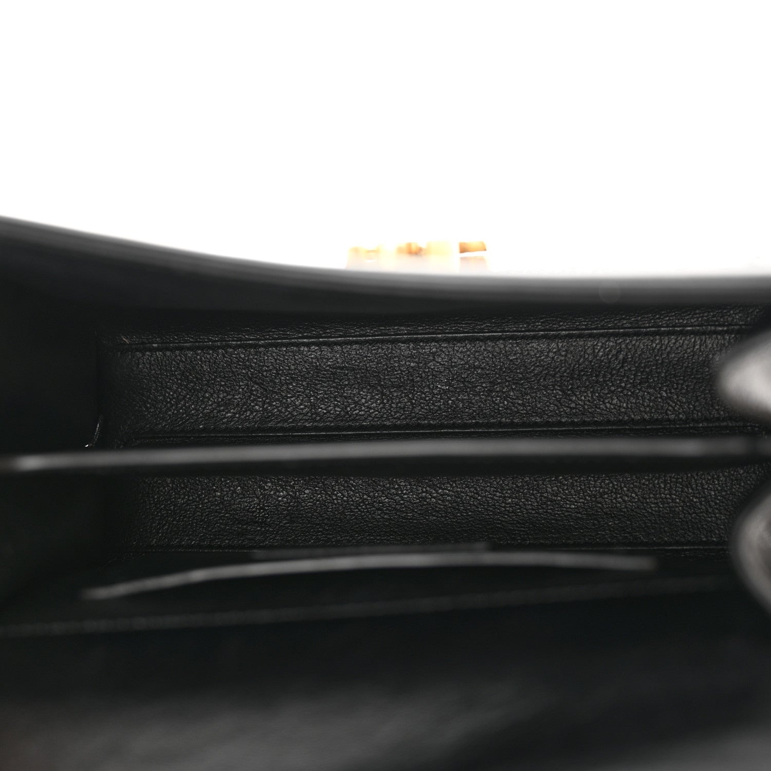 Saint Laurent Calfksin Woven Mini Classic Monogram Cassandra Top Handle Black 5 of 14