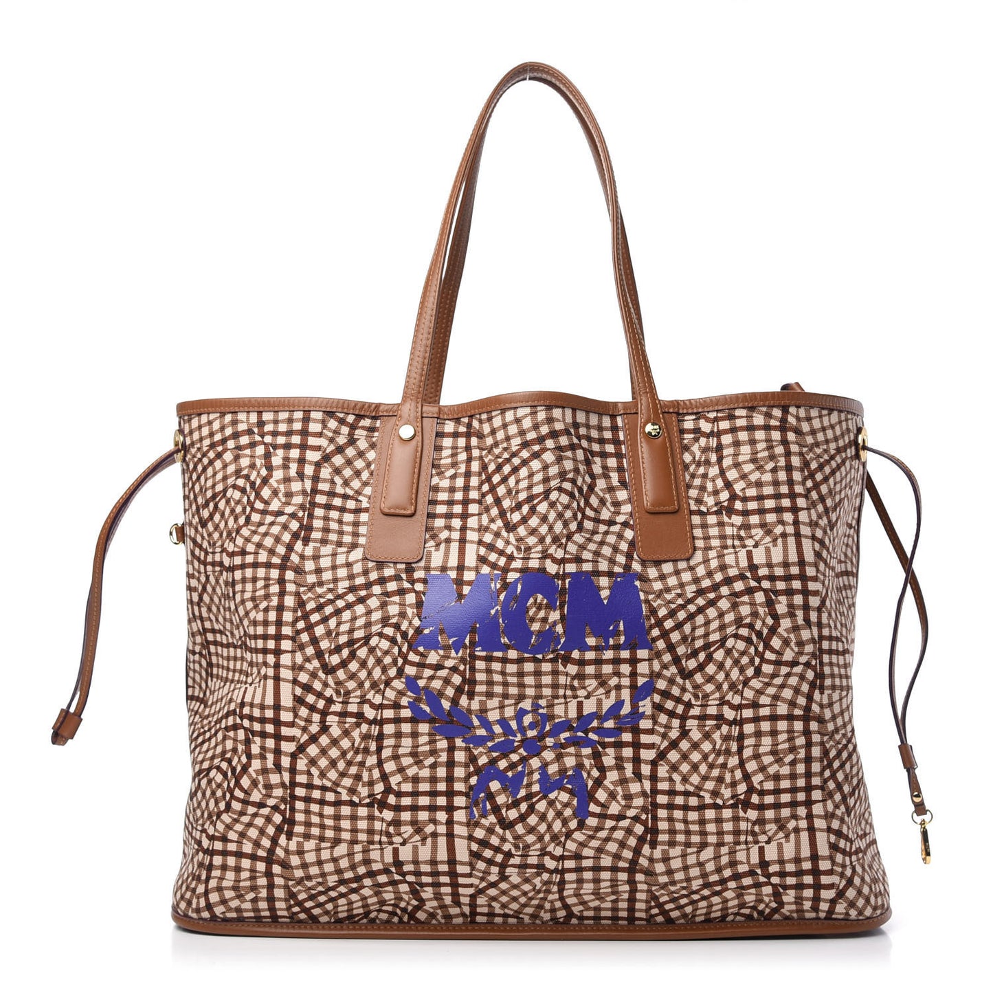 Visetos Large Liz Reversible Shopper Tote Cognac