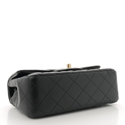 Chanel Lambskin Quilted Mini Rectangular Flap Black 4 of 10