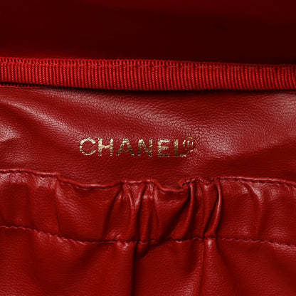 Chanel Caviar Vanity Cosmetic Case Red 7 of 14
