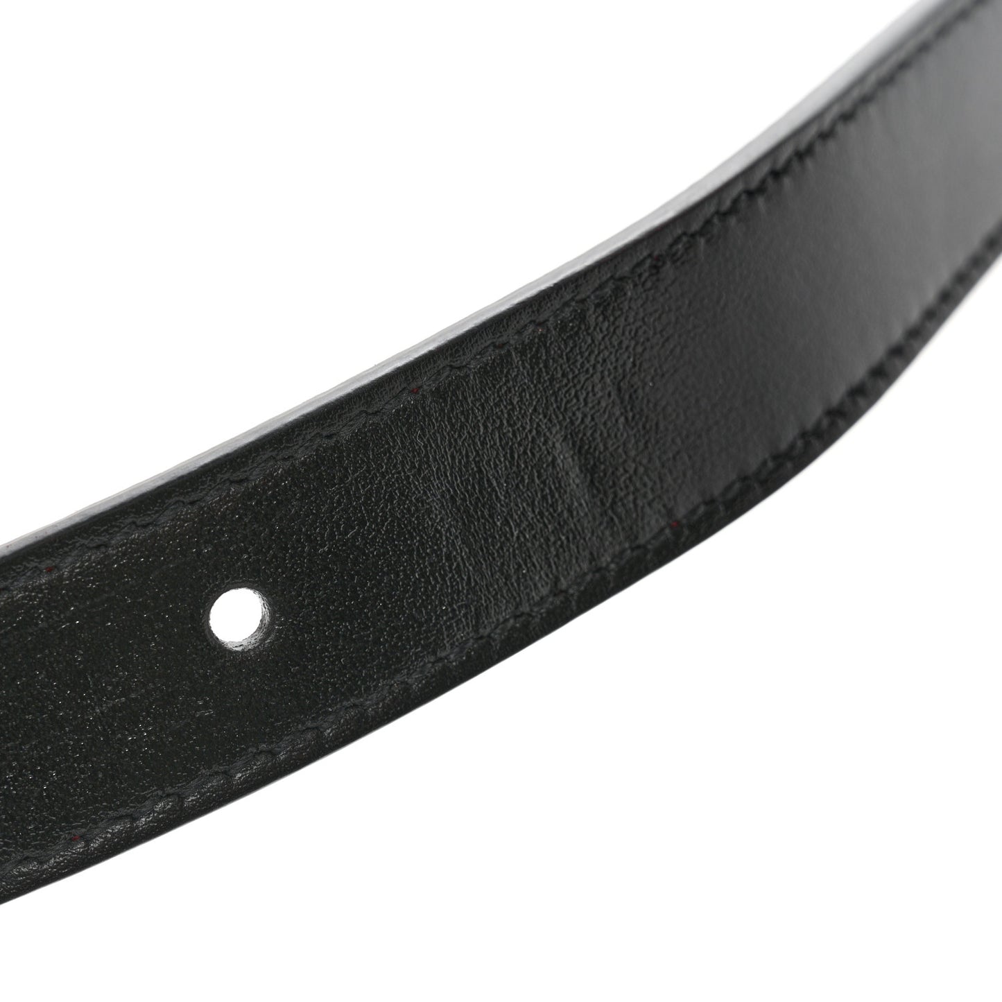 Plutone Calfskin Double G Reversible 20mm Belt 95 38 Black Red