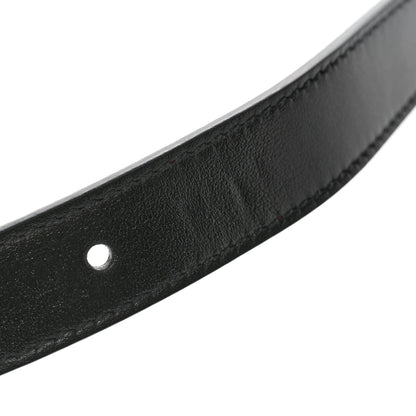 Gucci Plutone Calfskin Double G Reversible 20mm Belt 95 38 Black Red 9 of 11