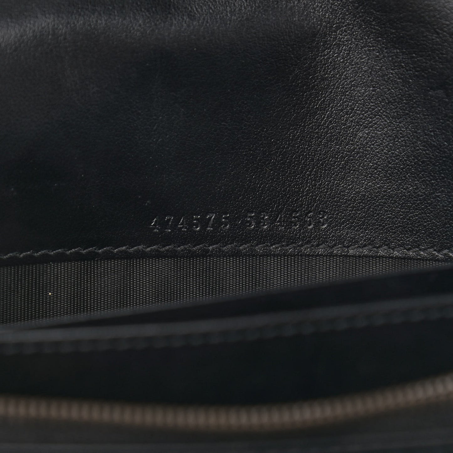 Calfskin Matelasse GG Marmont Chain Wallet Black