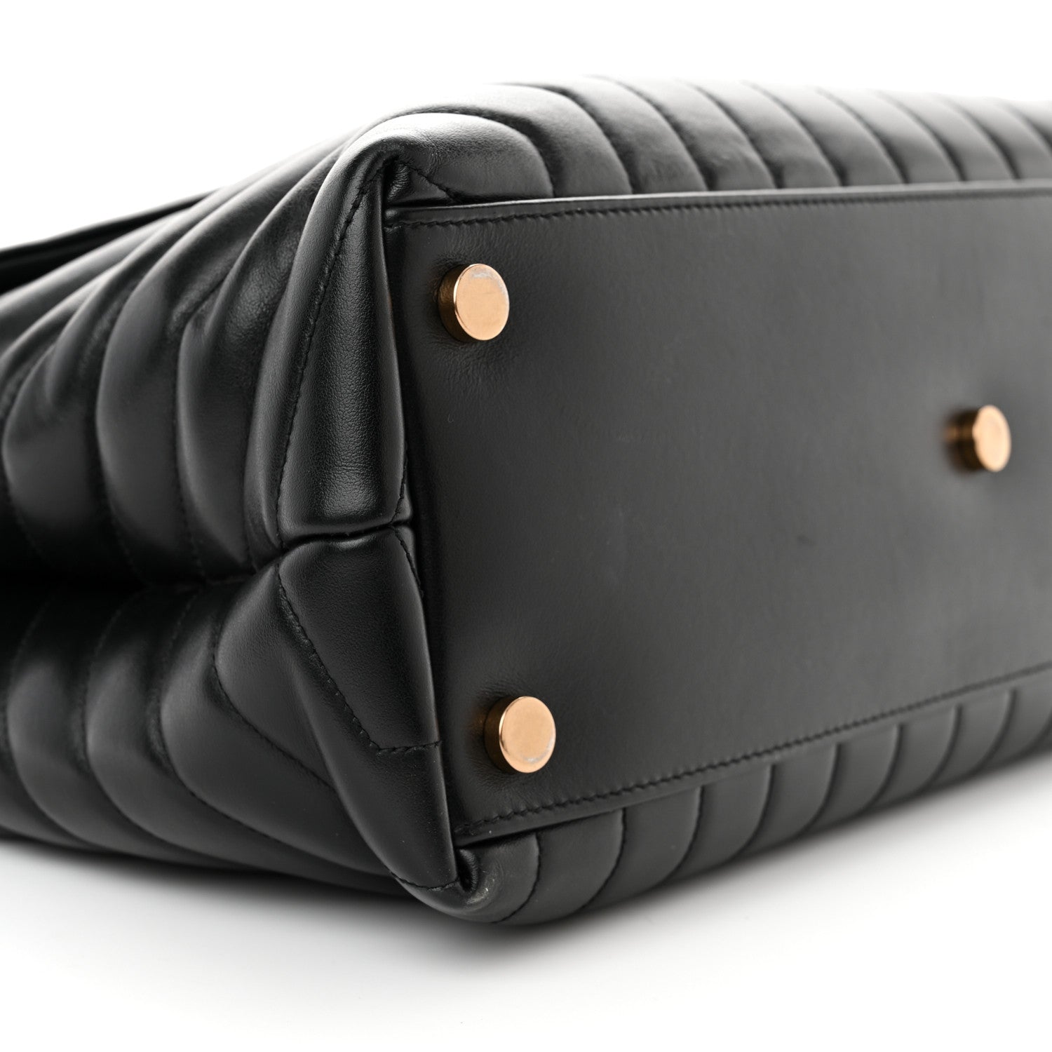 Saint Laurent Calfskin Y Quilted Monogram Large Loulou Chain Satchel Black 9 of 13