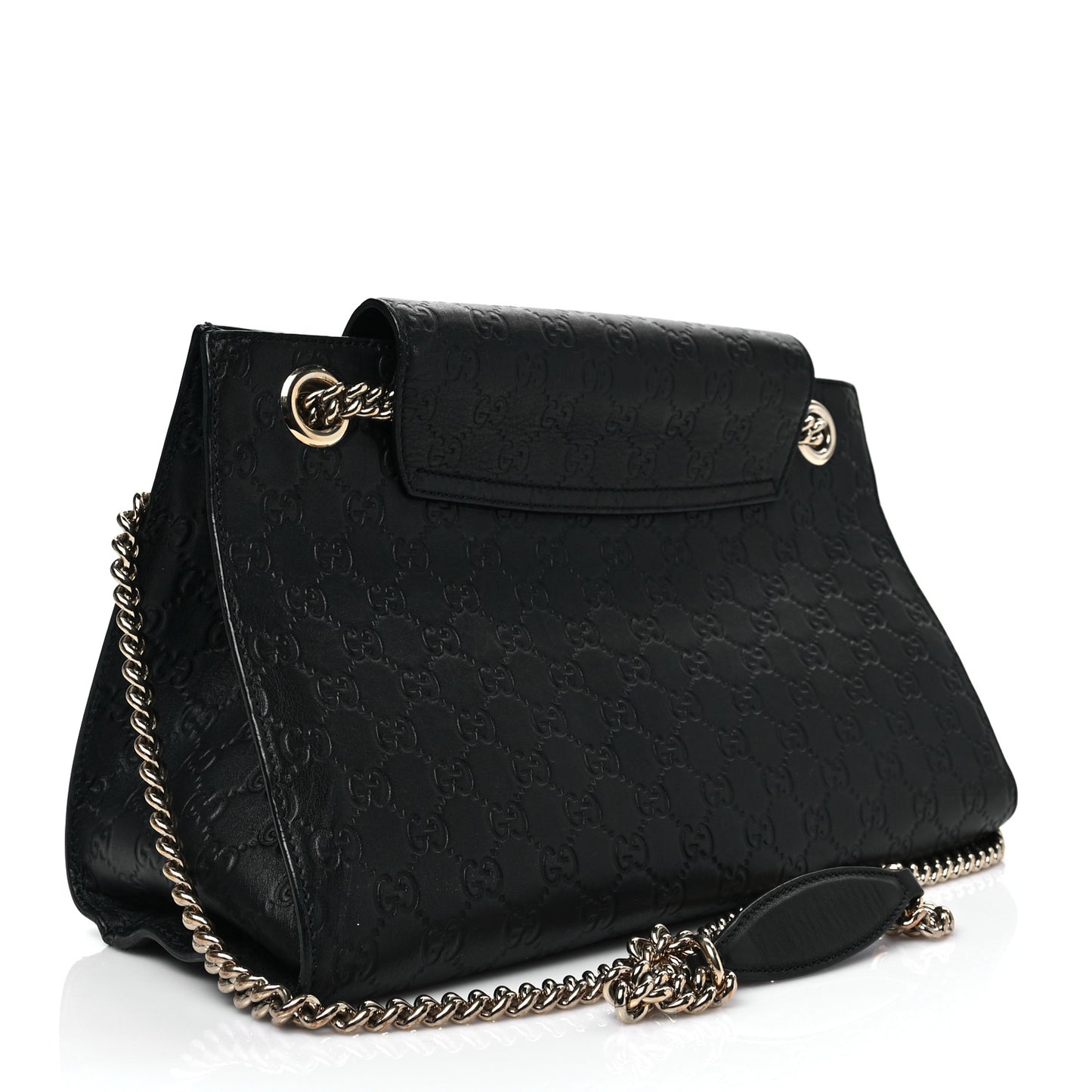Guccissima Large Emily Chain Shoulder Bag Black