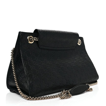 Gucci Guccissima Large Emily Chain Shoulder Bag Black 3 of 9