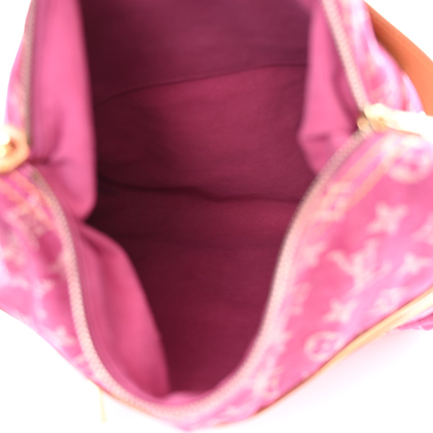 Louis Vuitton Denim Baggy GM Fuchsia 5 of 14