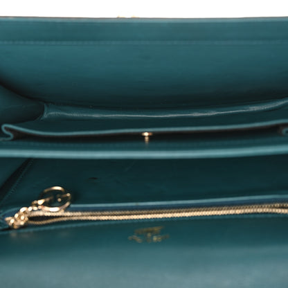 Gucci Calfskin Medium 1973 Shoulder Flap Bag Turquoise 6 of 13