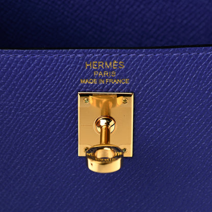 Hermes Epsom Kelly Sellier 25 Bleu Electrique 5 of 10