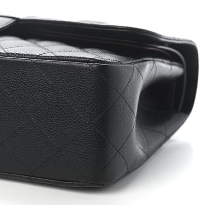Chanel Caviar Quilted Jumbo Double Flap Black 9 of 9