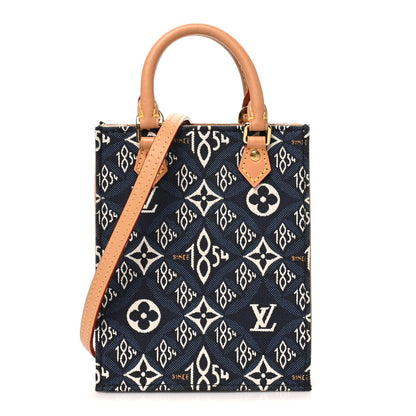 Louis Vuitton Jacquard Since 1854 Petit Sac Plat Blue 1 of 8