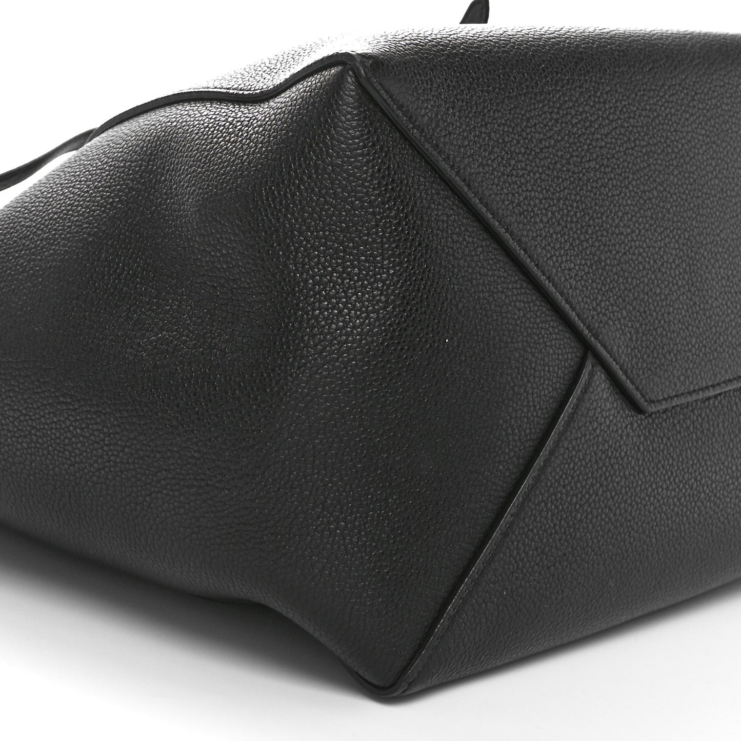 Soft Grained Calfskin Small Belt Cabas Phantom Black