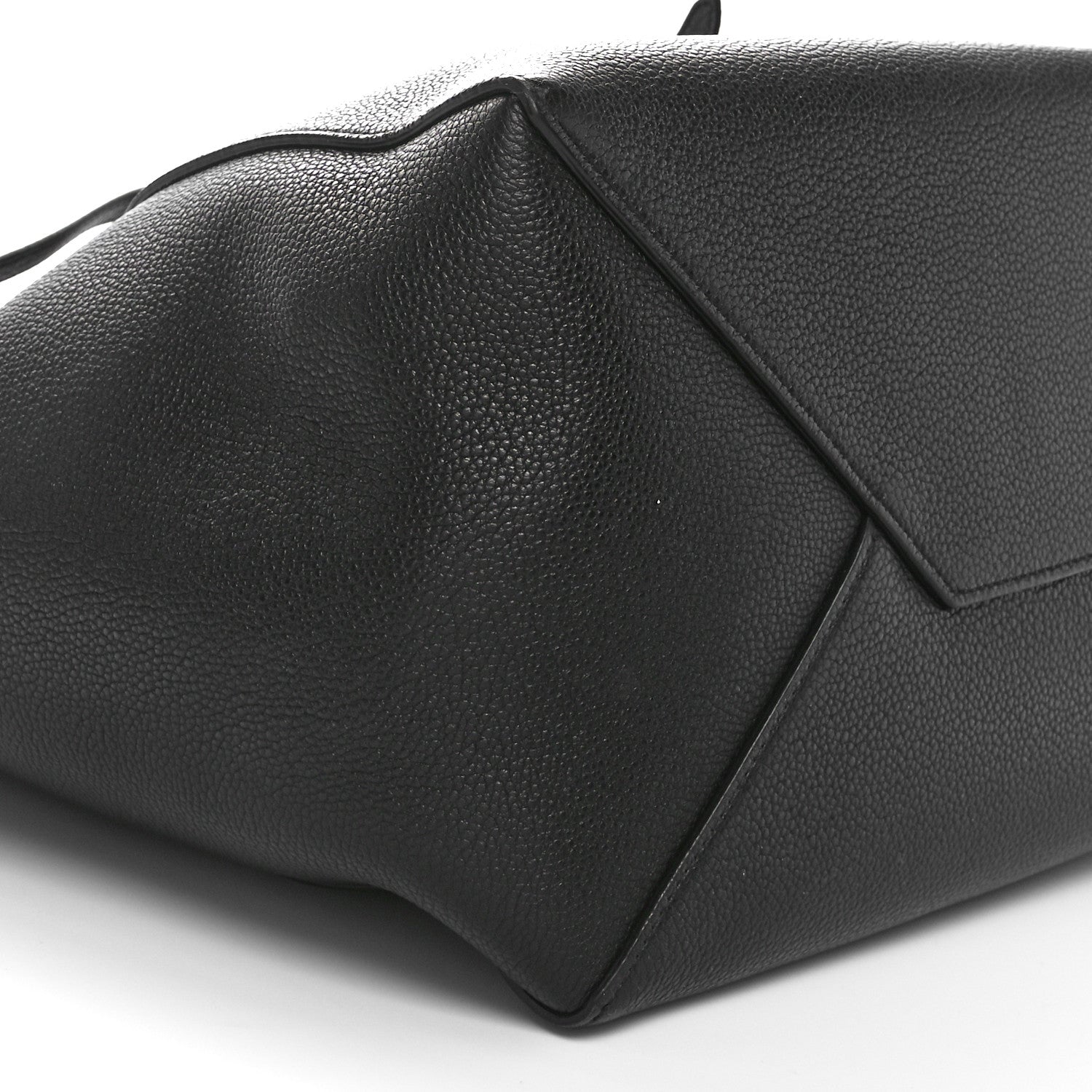 Celine Soft Grained Calfskin Small Belt Cabas Phantom Black 8 of 10