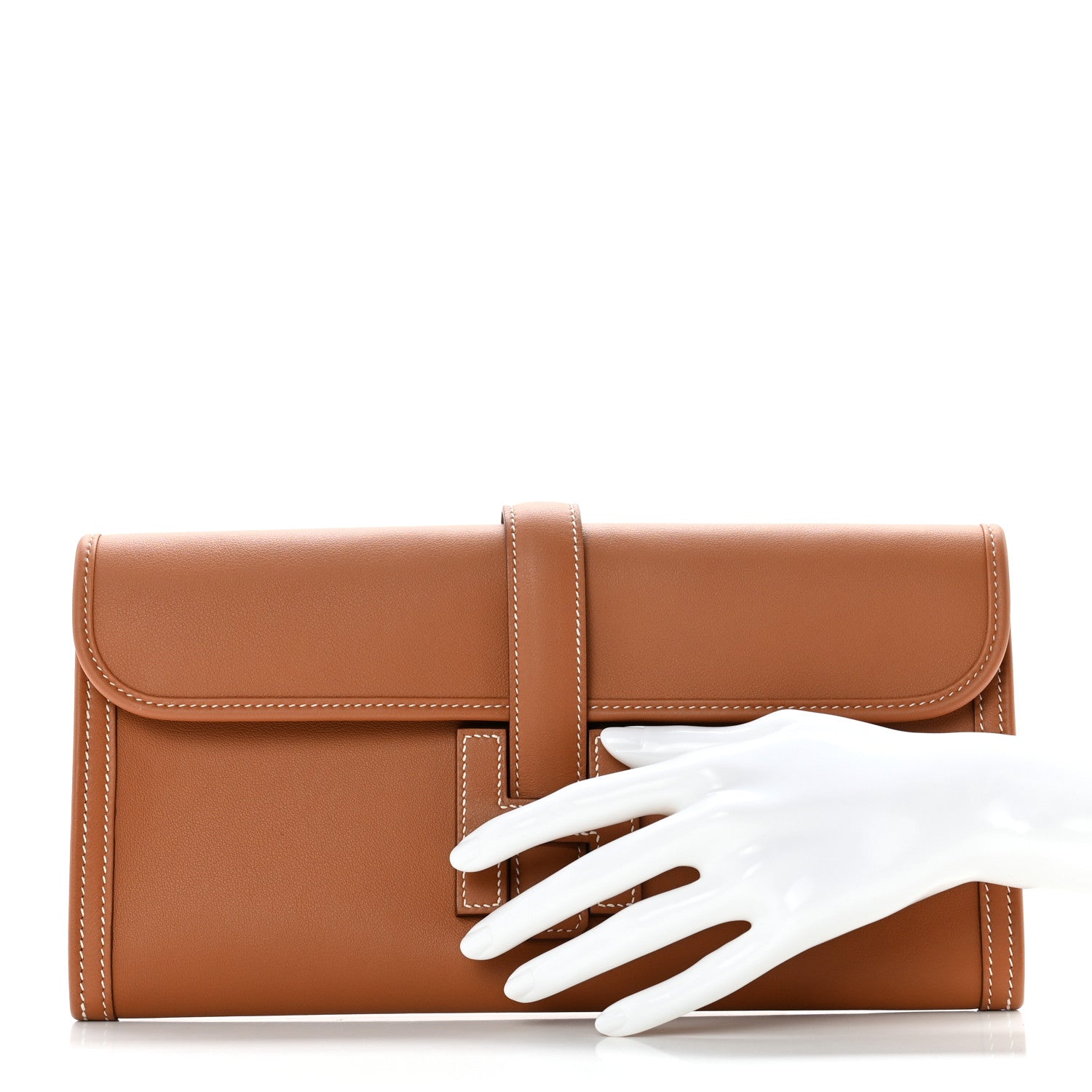 Hermes Swift Jige Elan 29 Clutch Gold 2 of 6
