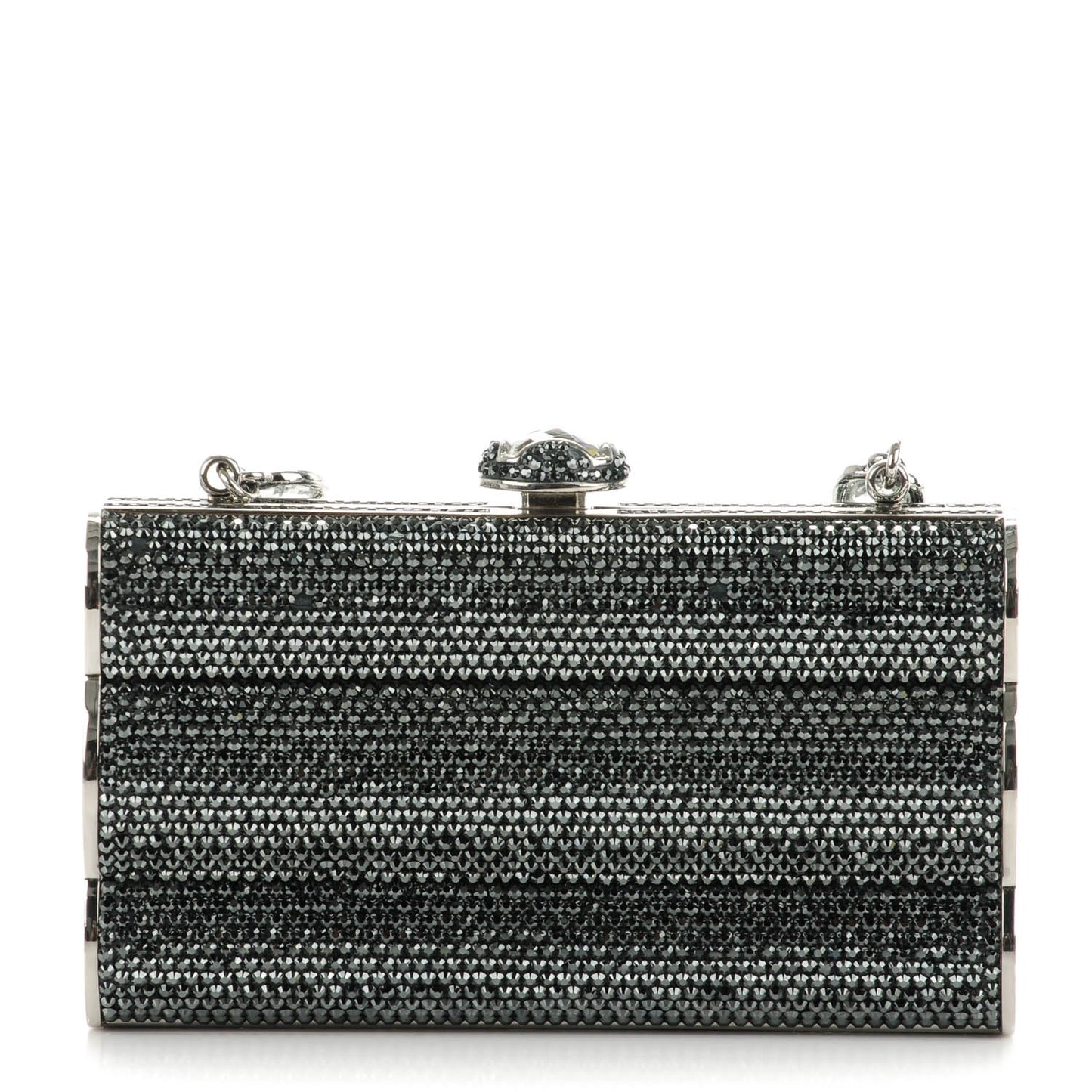 Swarovski Crystal Clutch Dark Grey
