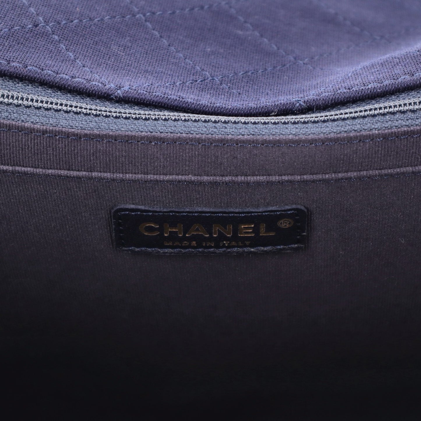 Jersey Quilted XL Jumbo Flap Navy