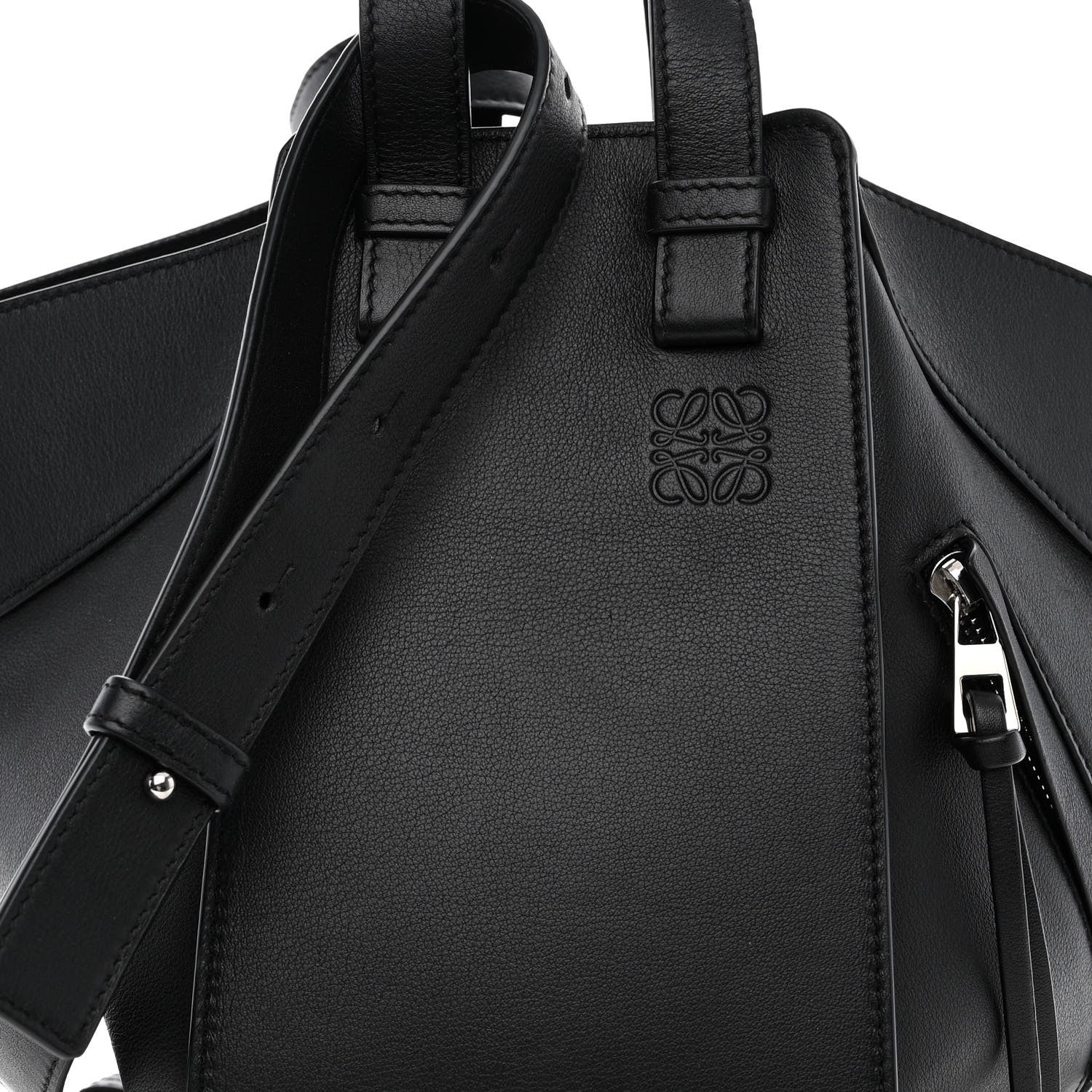 Loewe Calfskin Small Hammock Shoulder Bag Black 8 of 10