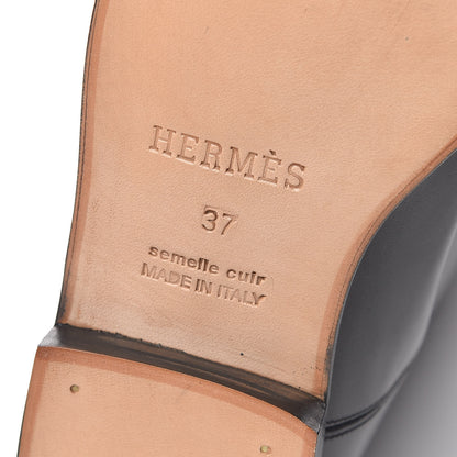 Hermes Box Kelly Jumping Boots 37 Black 8 of 10