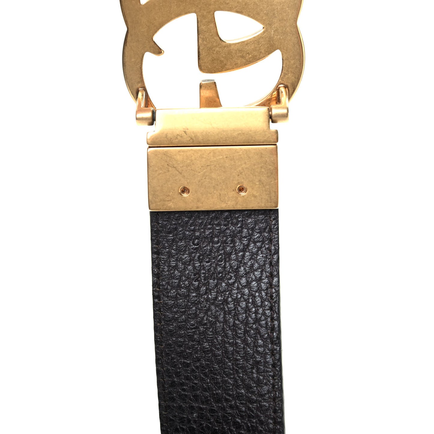Calfskin Double G Reversible 37mm Belt 95 38 Black Cocoa