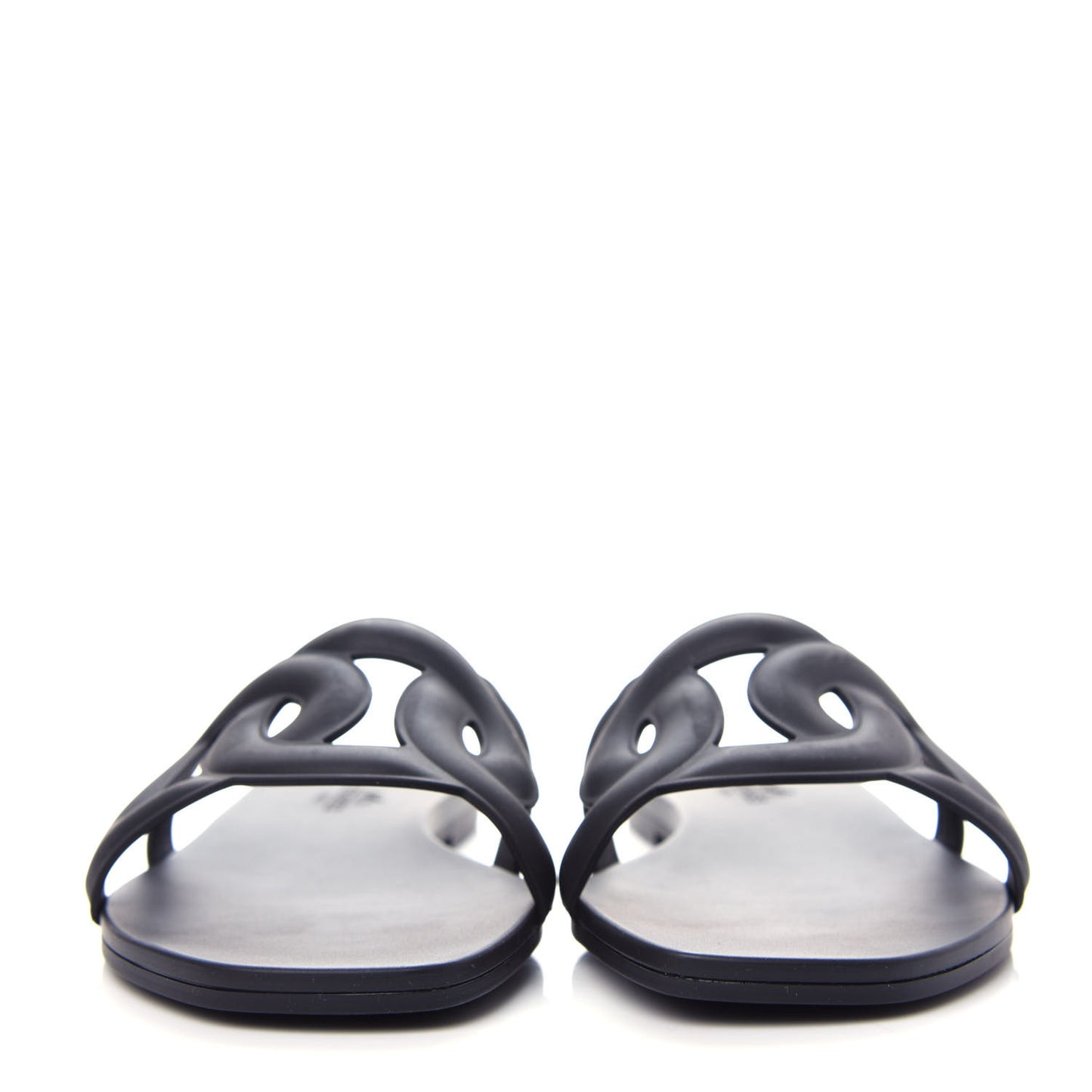 Rubber Aloha Sandals 36 Black