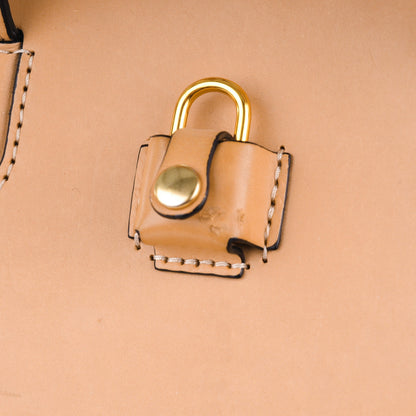 Alexander Wang Calfskin Pelican Satchel Tan Antique Brass Hardware 13 of 13