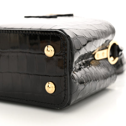 Louis Vuitton Crocodile Mini Capucines Black 10 of 10
