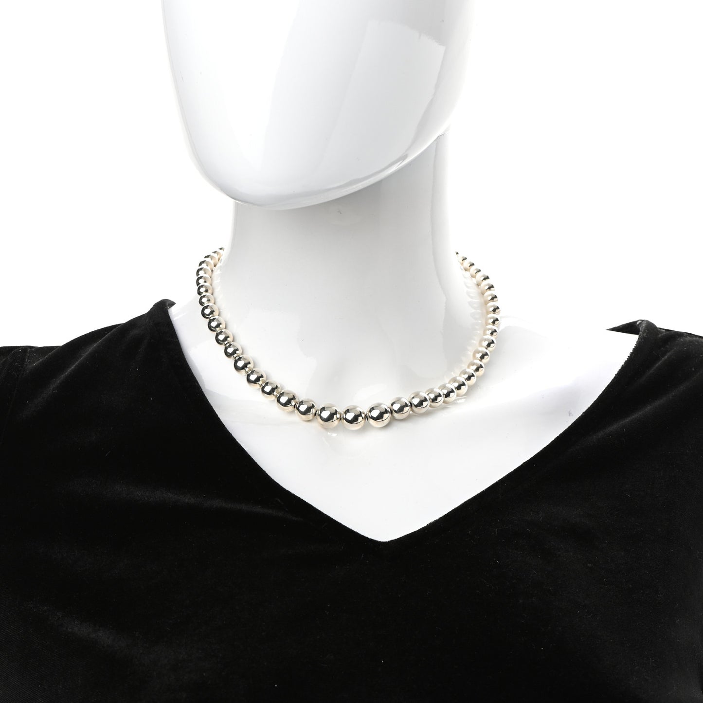 Sterling Silver HardWear Graduated Ball Necklace