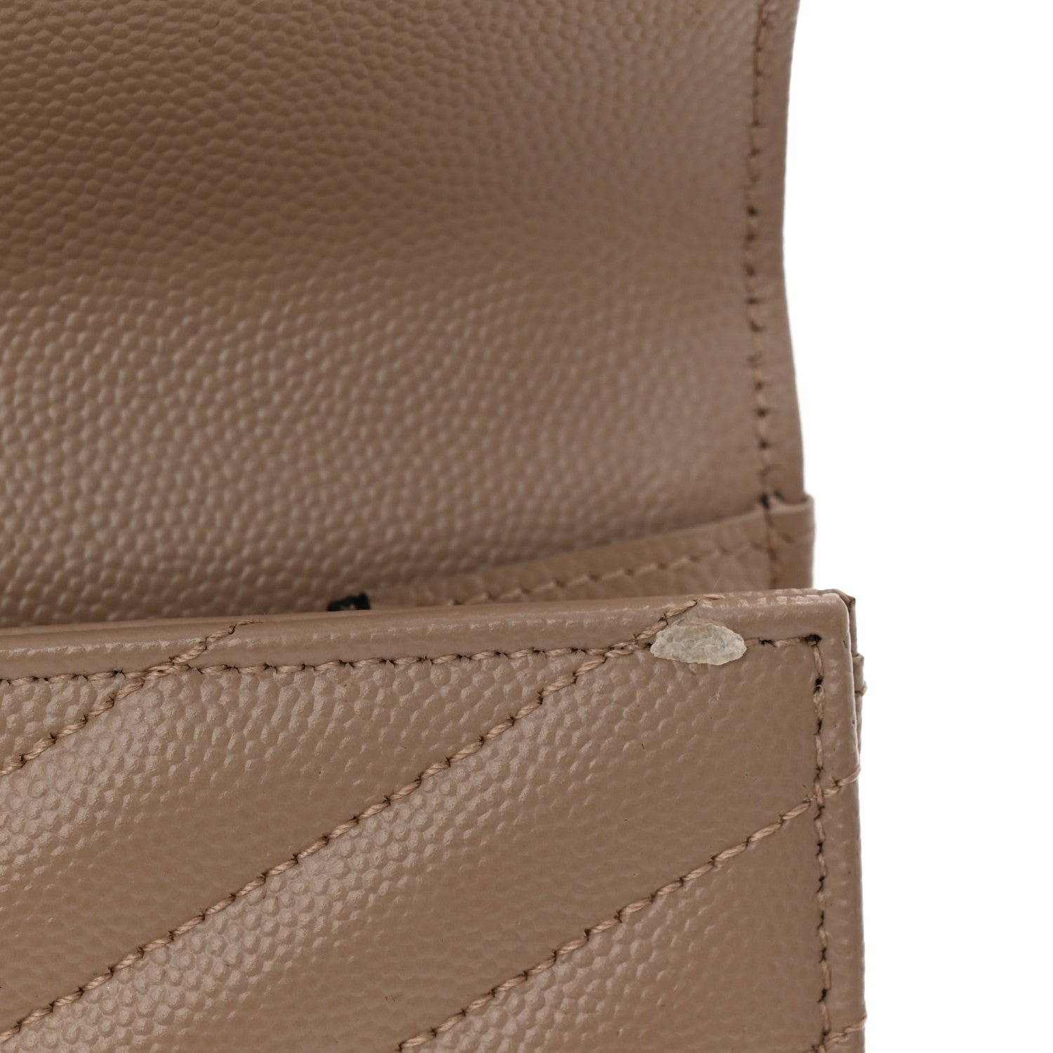 Saint Laurent Grain De Poudre Matelasse Chevron Monogram Envelope