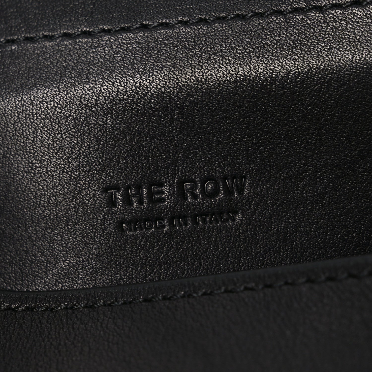 The Row Smooth Calfskin Peggy Bag Black 6 of 9
