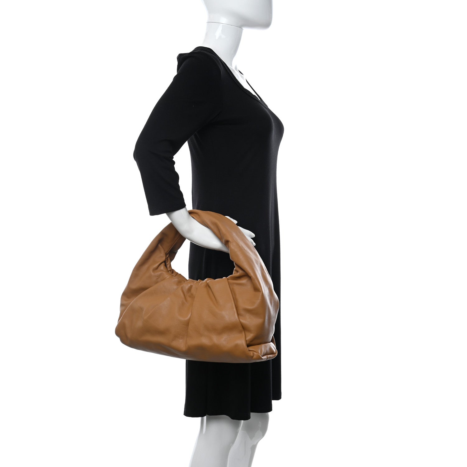 Bottega Veneta Smooth Butter Calfskin Small The Shoulder Pouch Teak 2 of 10