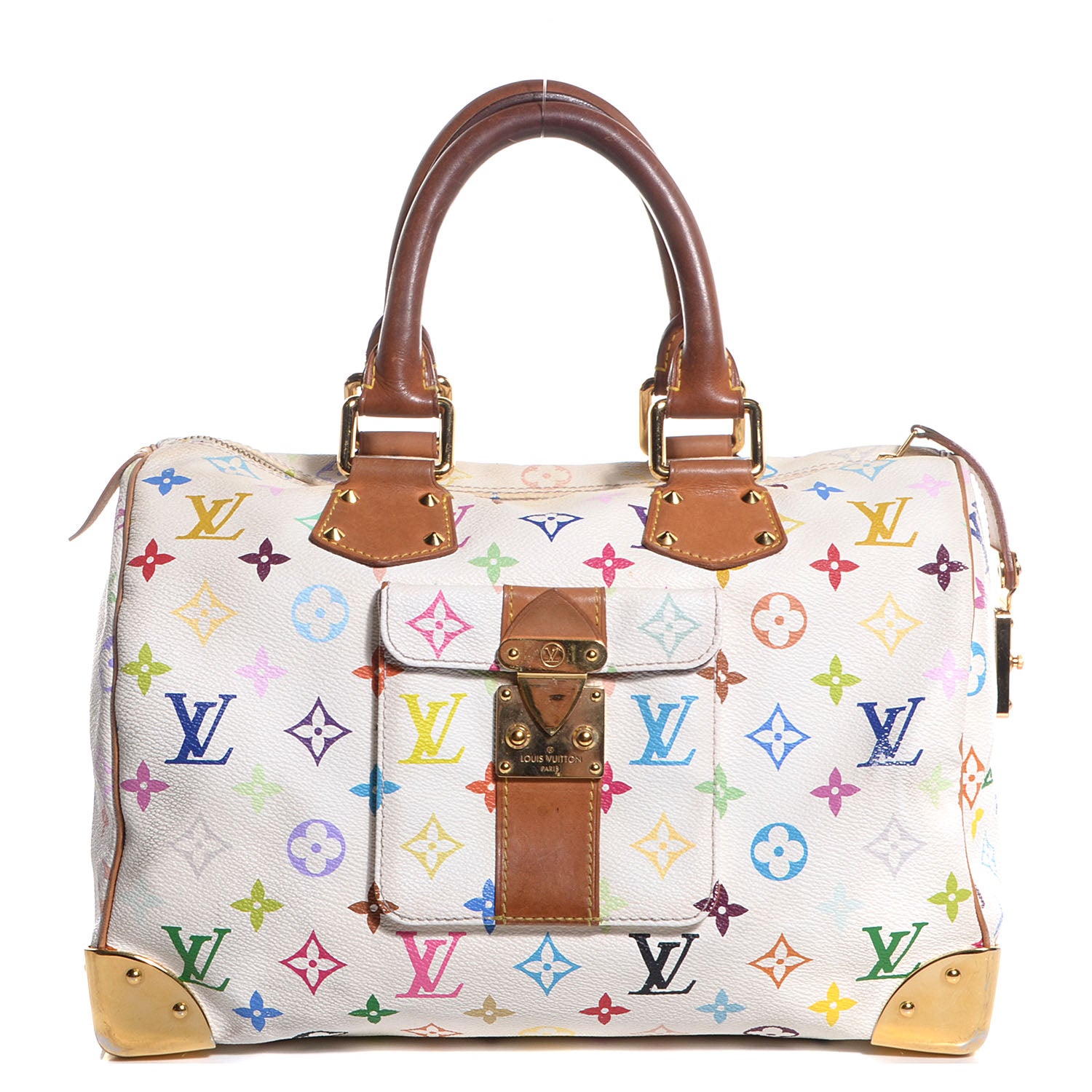 Louis Vuitton Monogram Multicolor Speedy 30 White 1 of 7