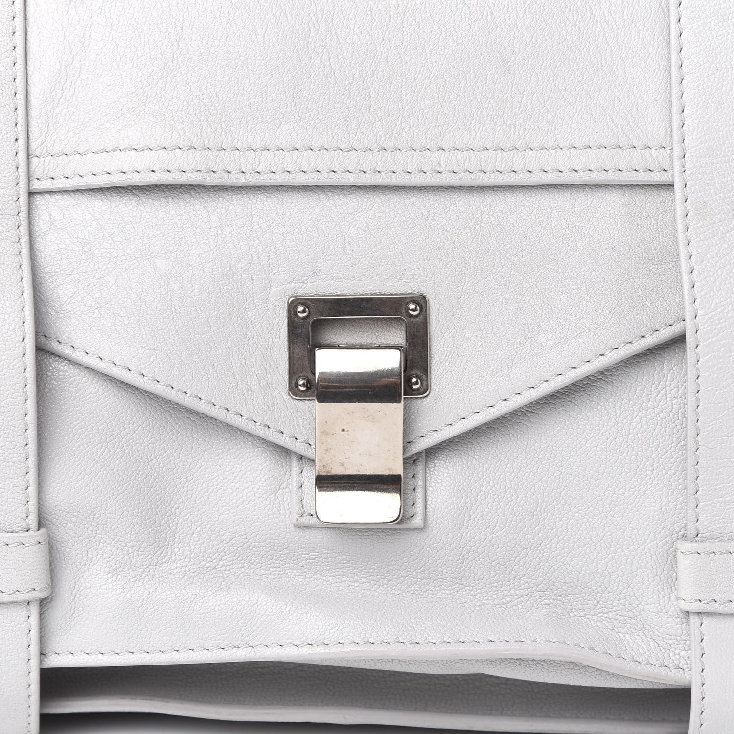 Proenza Schouler Lambskin Medium PS1 Satchel Pale Steel 13 of 13