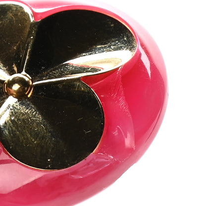 Louis Vuitton Acetate Hollow Flower Bag Charm Fuchsia 6 of 7