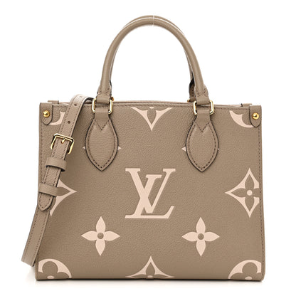 Louis Vuitton Empreinte Monogram Giant Onthego PM Tourterelle Creme 1 of 11