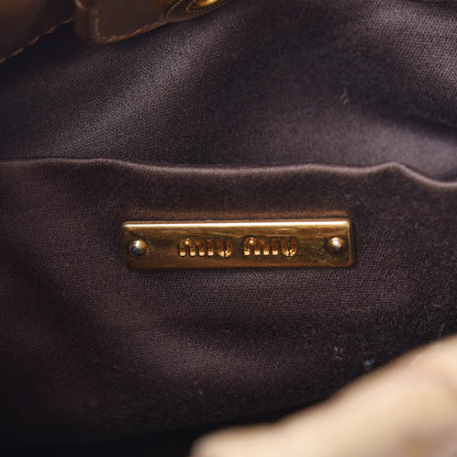 Miu Miu Vitello Lux Mini Gathered Tote 6 of 18
