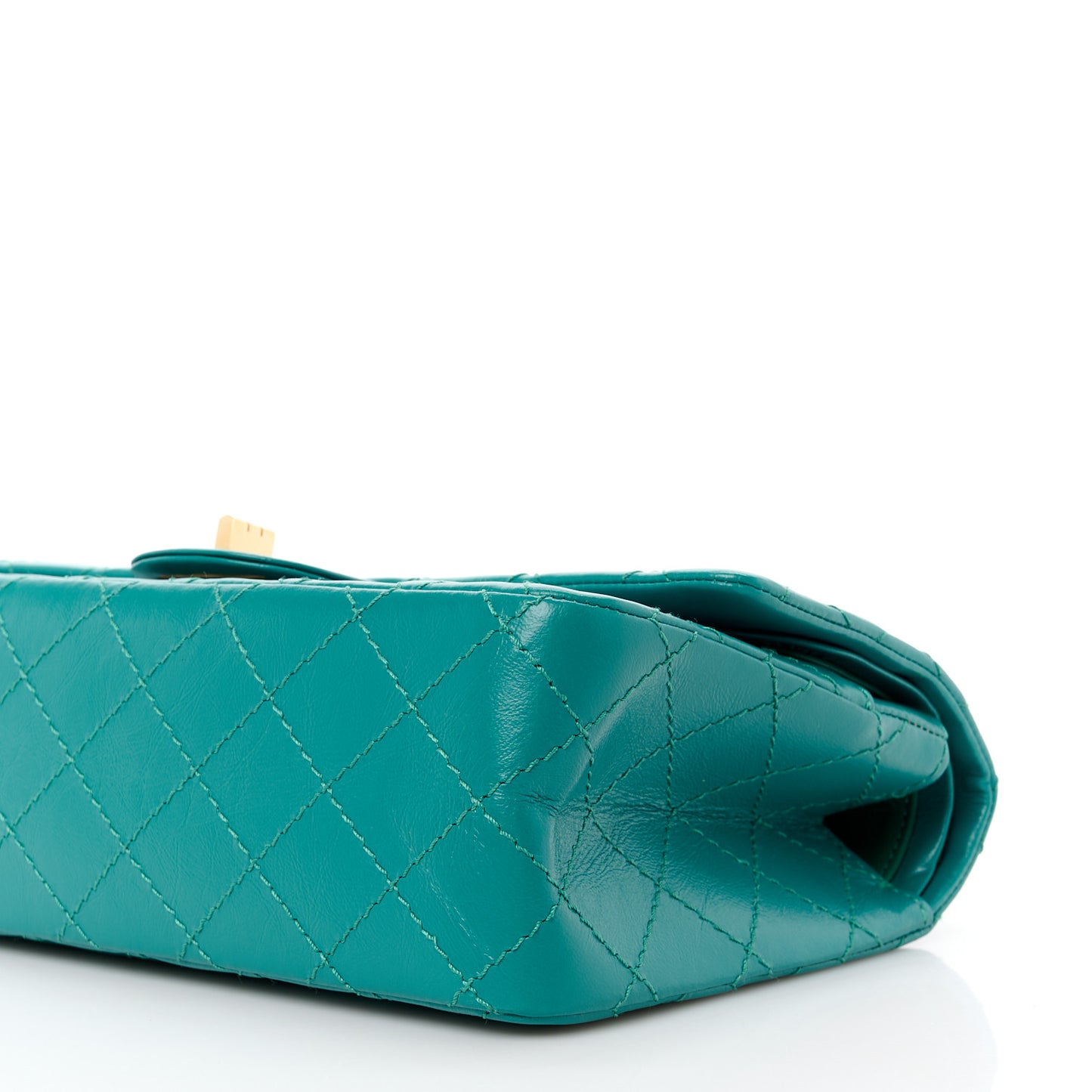 Aged Calfskin Quilted 2.55 Reissue 225 Flap Green