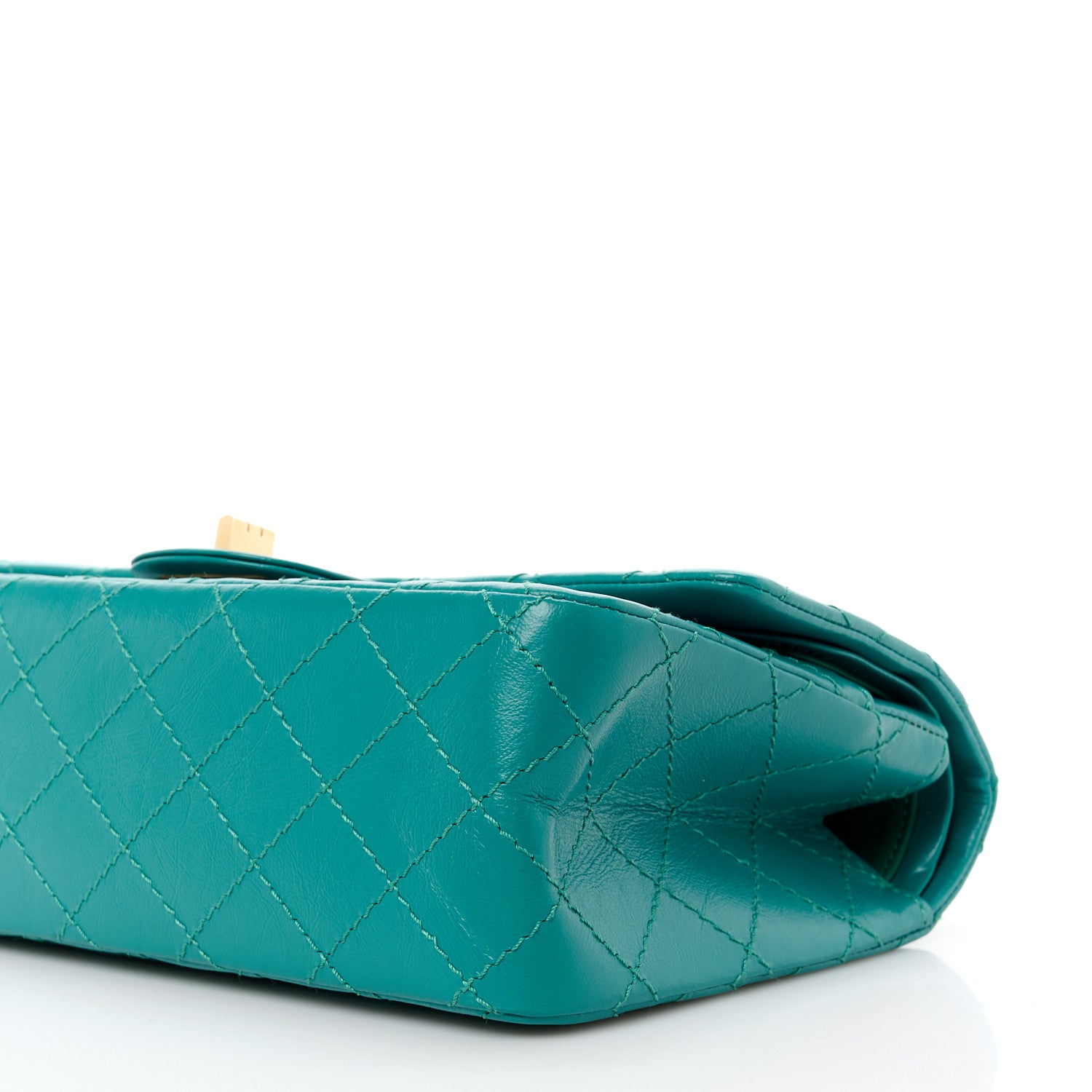 Chanel Aged Calfskin Quilted 2.55 Reissue 225 Flap Green 11 of 12