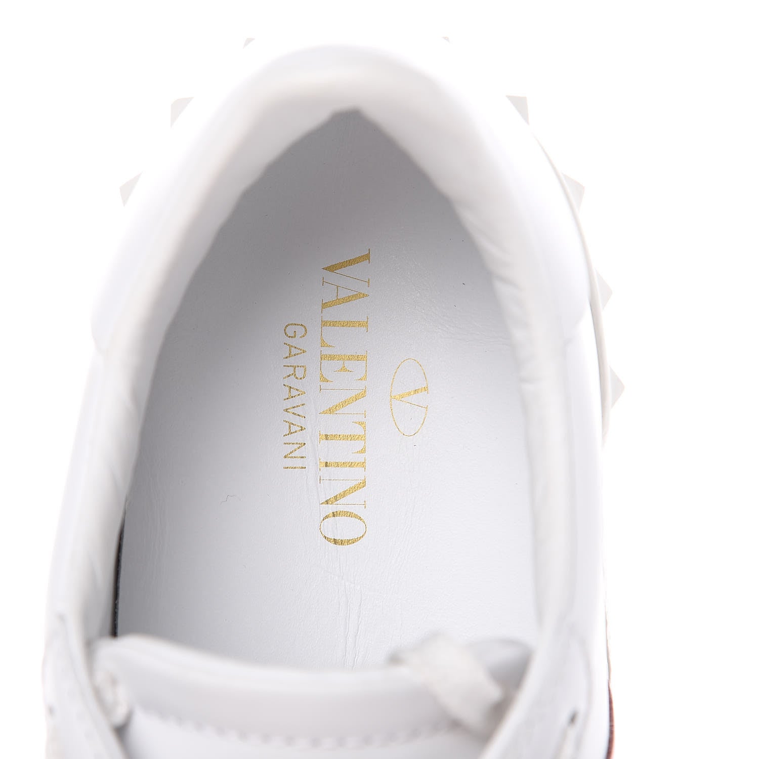 Valentino Garavani Calfskin Rockstud Open Sneakers 40 White Giacinto 6 of 9