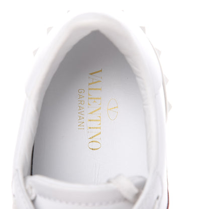 Valentino Garavani Calfskin Rockstud Open Sneakers 40 White Giacinto 6 of 9