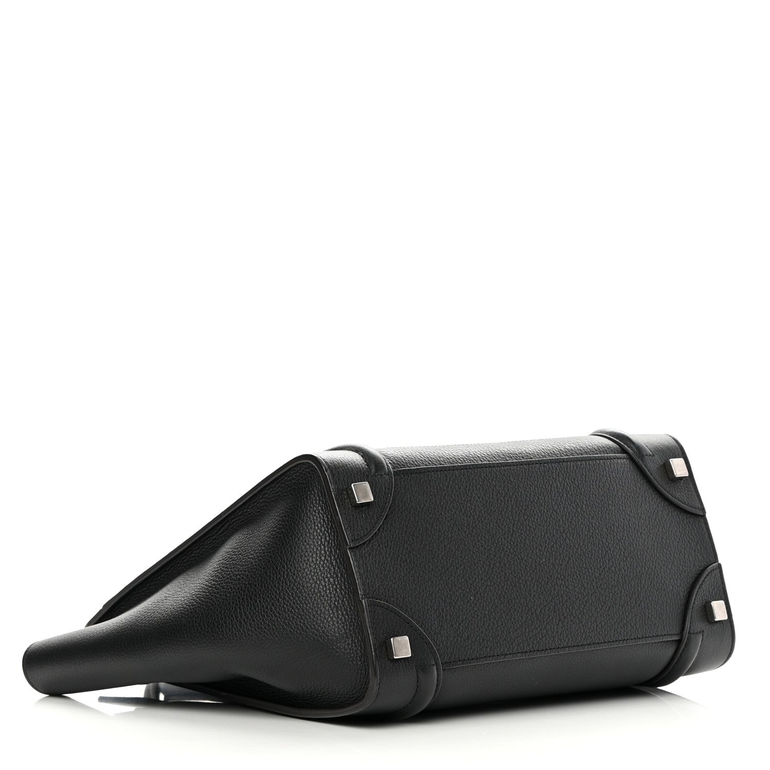 Celine Drummed Calfskin Micro Luggage Black 4 of 14