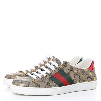 Gucci GG Supreme Monogram Ayers Mens Ace Bee Sneaker 8 3 of 11