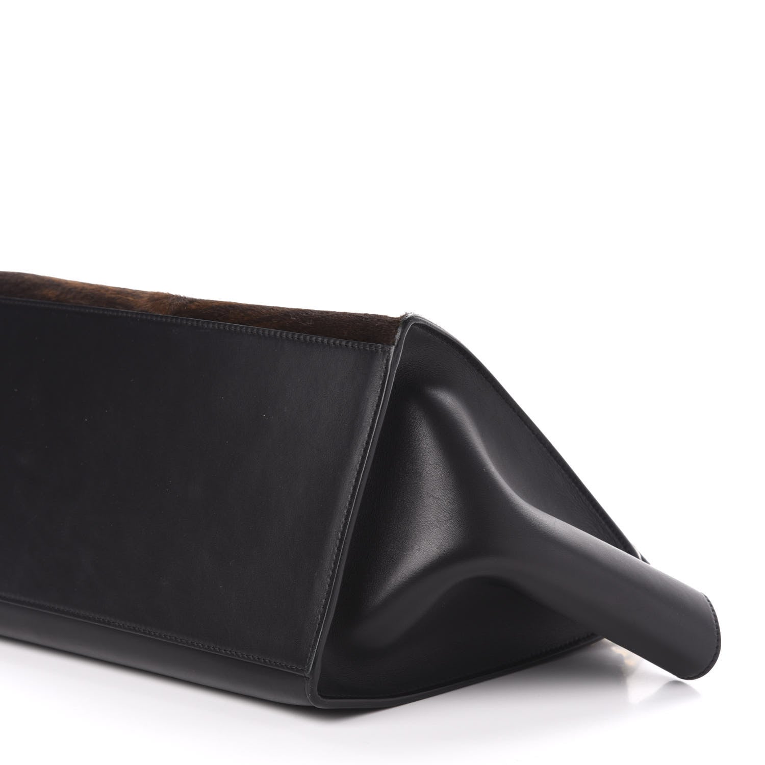 Celine Shaded Pony Hair Calfskin Medium Trapeze Brown 8 of 9