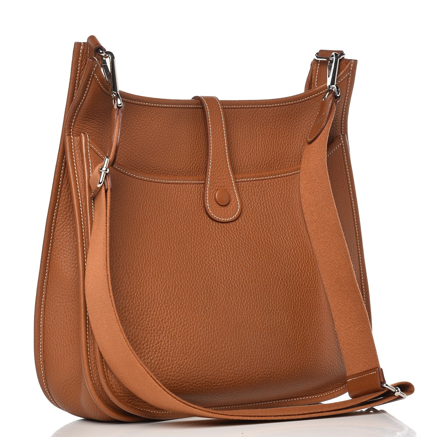 Hermes Taurillon Clemence Evelyne III GM Gold 3 of 8