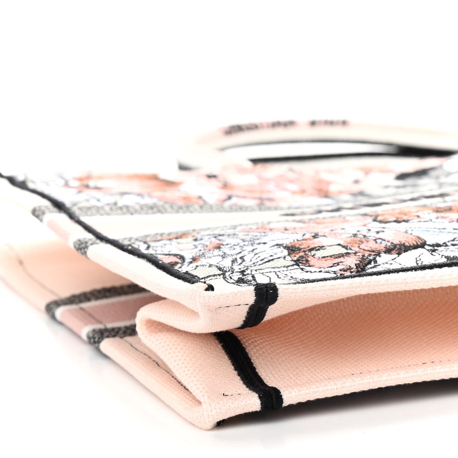 Christian Dior Canvas Embroidered La Force Book Tote Multicolor 8 of 9