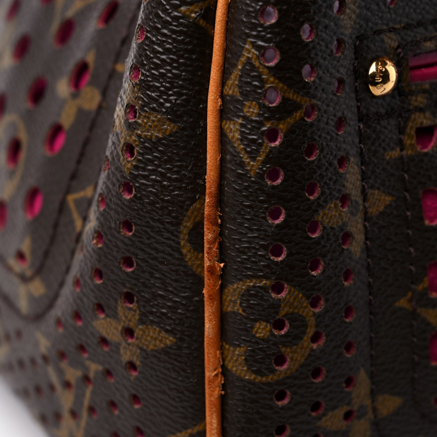 Monogram Perforated Speedy 30 Fuchsia