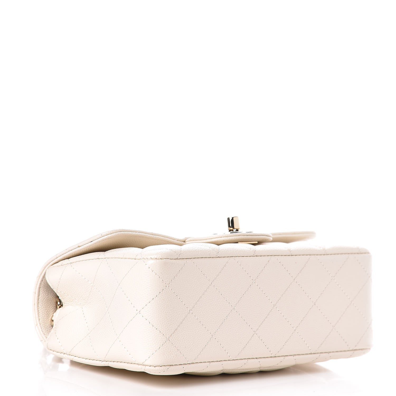 Chanel Caviar Quilted Mini Rectangular Flap White 4 of 10